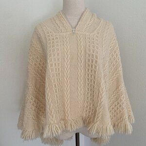 Branigan Weavers Wool Poncho w/ hood - One size